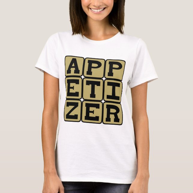 Camiseta Aperitivo, pequeño bocado (Anverso)