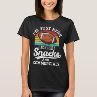 Camiseta Aperitivos y anuncios divertidos de fútbol Día de