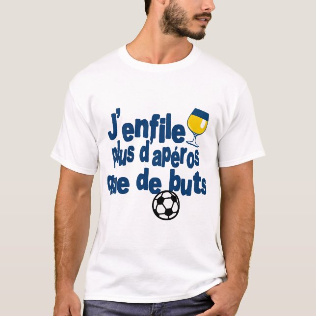 Camiseta apero pastis 51 alcool humour sport foot citation  (Anverso)