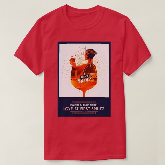 Camiseta Aperol Pinup (Diseño del anverso)