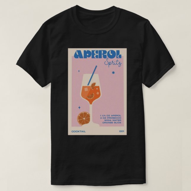 Camiseta Aperol Sprits Retro (Diseño del anverso)