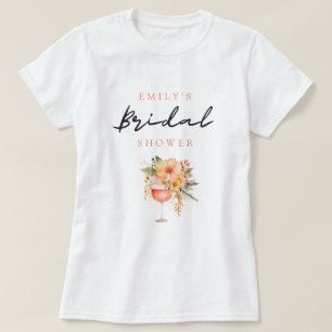 Camiseta Aperol Spritz Bridal Shower Floral