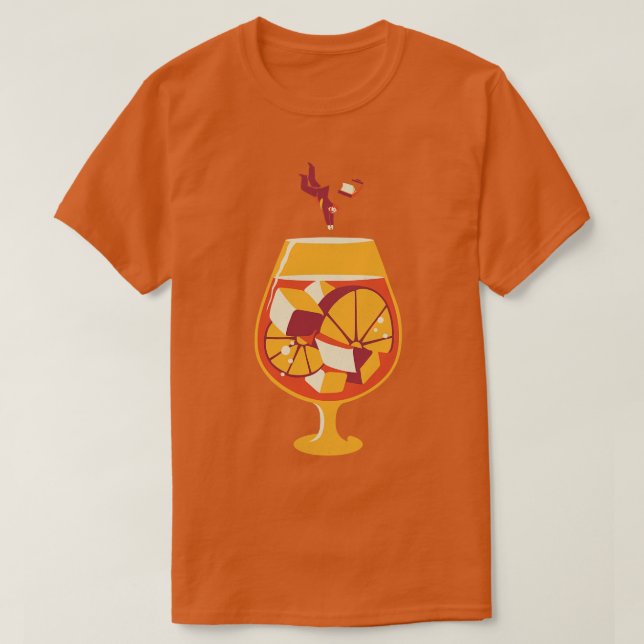 Camiseta Aperol Spritz Dive In Summer Design CEO por Tobe F (Diseño del anverso)