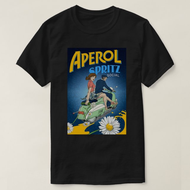 Camiseta Aperol Spritz Social (Diseño del anverso)