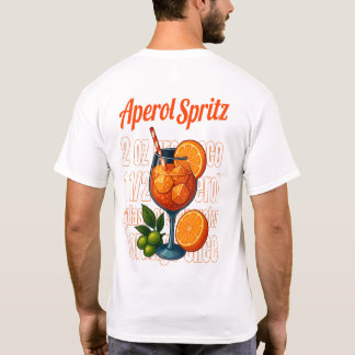 Camiseta Aperol Spritz T-Shirt – Retro Italian Cocktail