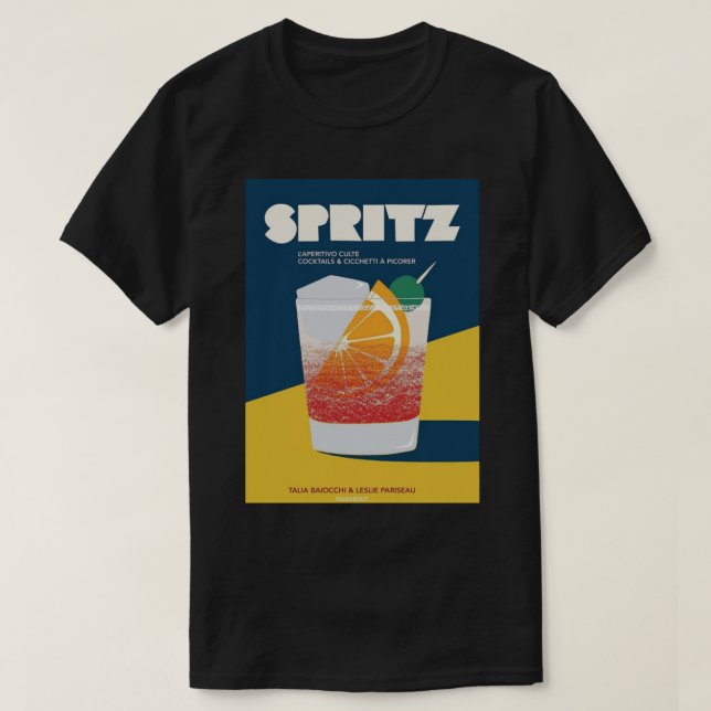 Camiseta Aperol spritz vintage (Diseño del anverso)