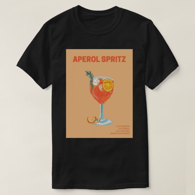 Camiseta Aperol Spritz wallart (Diseño del anverso)