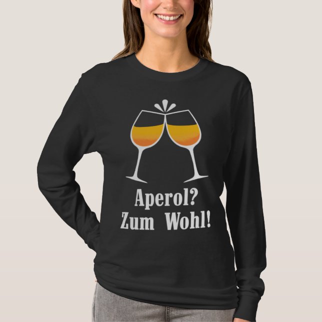 Camiseta Aperol zum Wohl Aperolikian  Saying JGA Sprizz (Anverso)