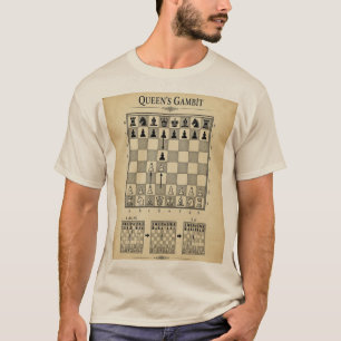 Camiseta Apertura de ajedrez vintage Gambito de Dama