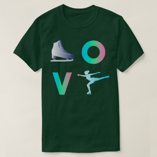 Camiseta Apertura de danza del hielo en deportes de inviern (Diseño del anverso)