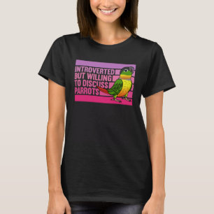 Camiseta Apertura, pero con loros, mejilla verde de lado am