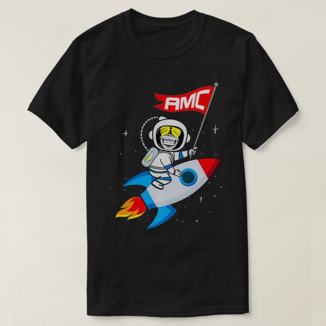 Camiseta Apes To The Moon $AMC Short Squeeze Pullover (Diseño del anverso)