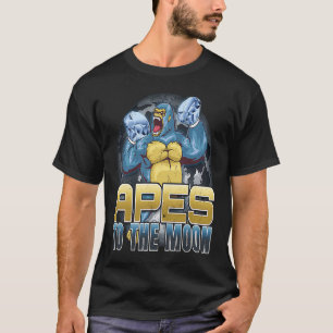 Camiseta Apes To The Moon Diamond Hands HODL Apes Together