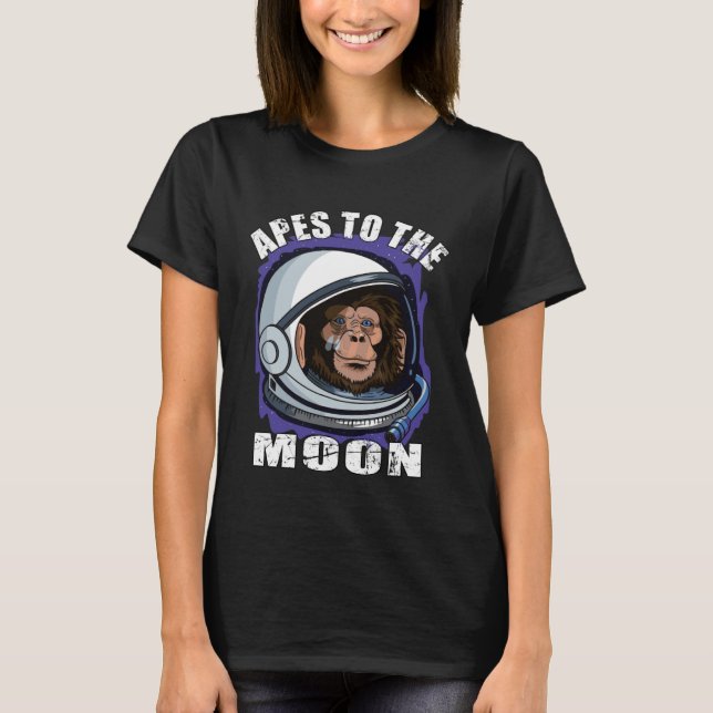 Camiseta Apes together strong HODL diamond hands to the moo (Anverso)