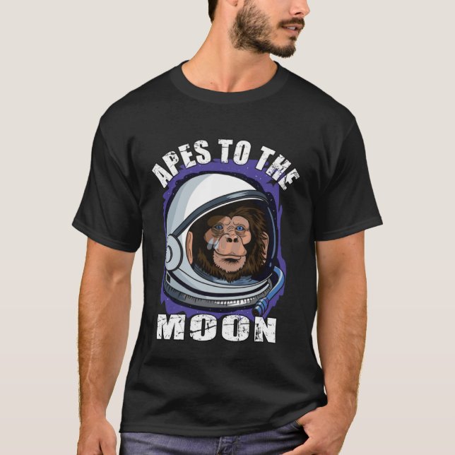 Camiseta Apes together strong HODL diamond hands to the moo (Anverso)