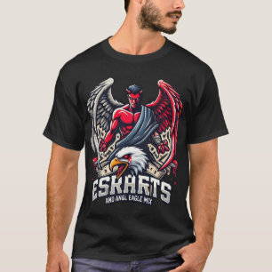 Camiseta Apex Infernal: Emblema híbrido Ángel-Águila Diablo