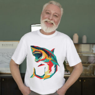 Camiseta Apex Predator Pop Art Shark
