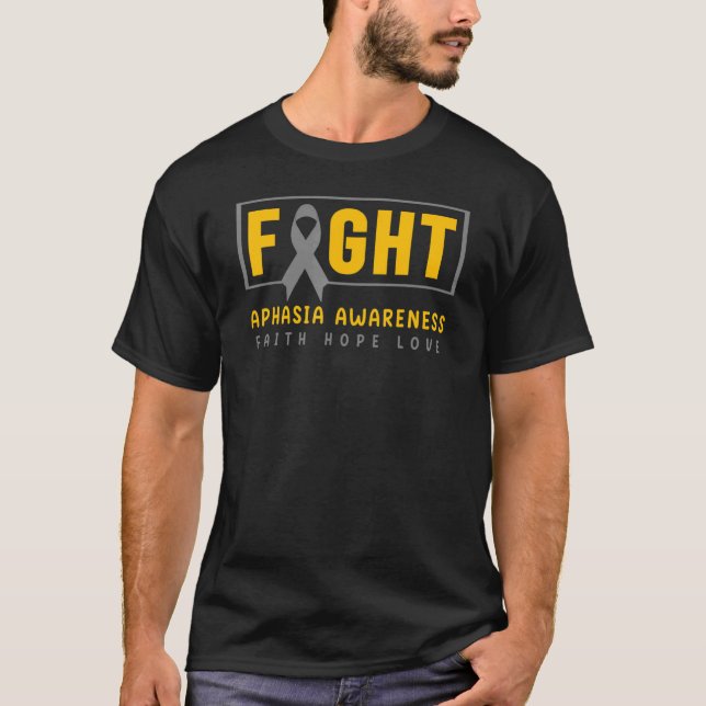 Camiseta Aphasia Conciencia Lucha contra la Aphasia Concien (Anverso)