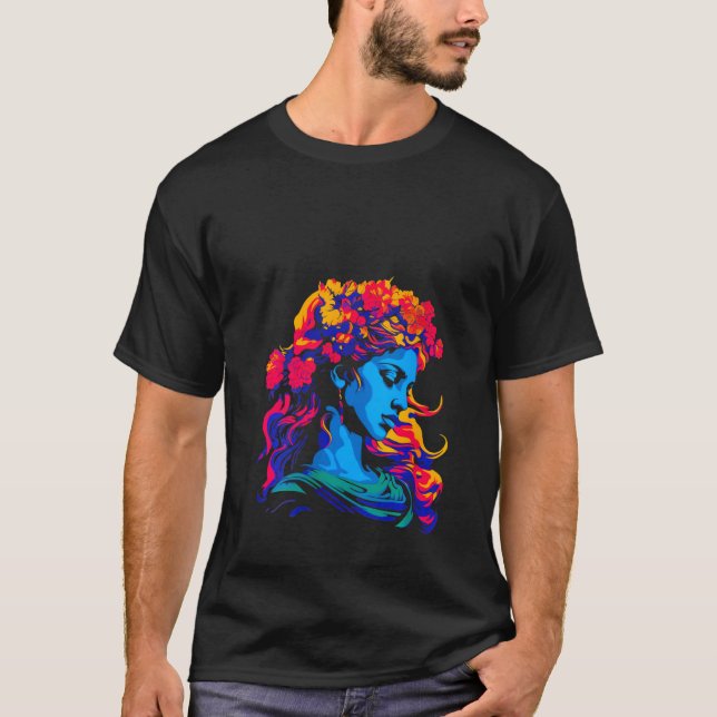 Camiseta Aphrodite Griego V Cuello (Anverso)