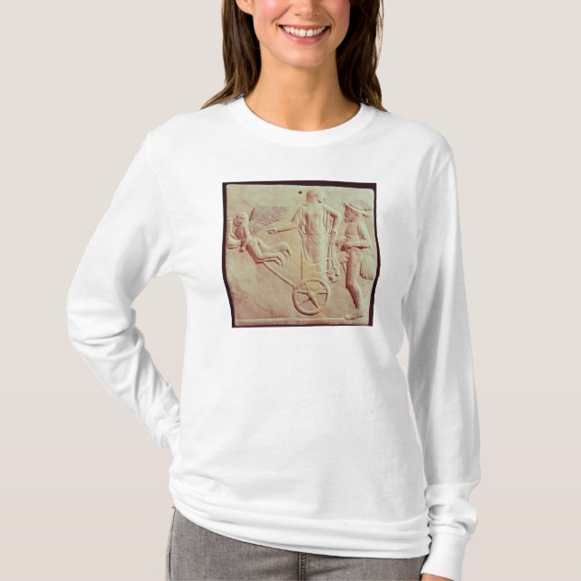 Camiseta Aphrodite y Hermes que montan en un carro (Anverso)