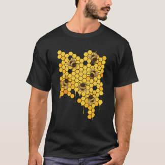 Camiseta Apicultor de apicultura Honey Bee Hive Honeycomb