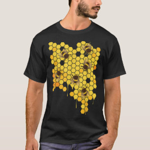 Camiseta Apicultor de apicultura Honey Bee Hive Honeycomb