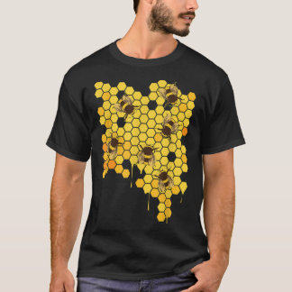 Camiseta Apicultor de apicultura Honey Bee Hive Honeycomb