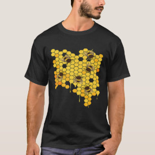 Camiseta Apicultor de apicultura Honey Bee Hive Honeycomb