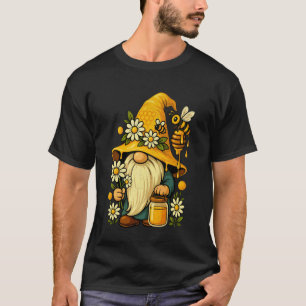 Camiseta Apicultor Gnomo Lindo Floral Abeja Verano Botánico