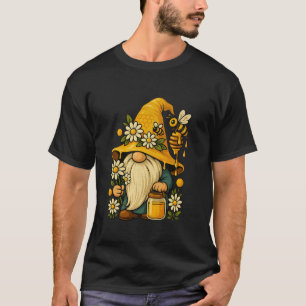 Camiseta Apicultor Gnomo Lindo Floral Abeja Verano Botánico