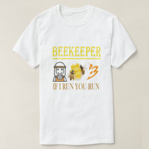 Camiseta Apicultor – Si corro, tú corres – Abeja – Apicultu