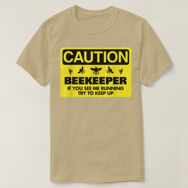 Camiseta Apicultura De Beekeeper Si Me Ves Ejecutando Tee  (Diseño del anverso)