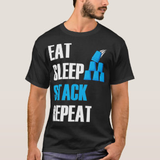 Camiseta Apilamiento de velocidad Cubos de velocidad Apilam