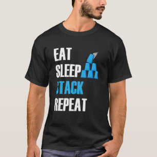 Camiseta Apilamiento de velocidad Cubos de velocidad Apilam