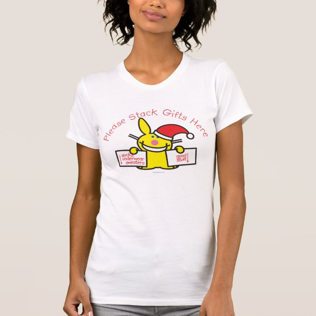 Camiseta Apile por favor los regalos aquí (Anverso)