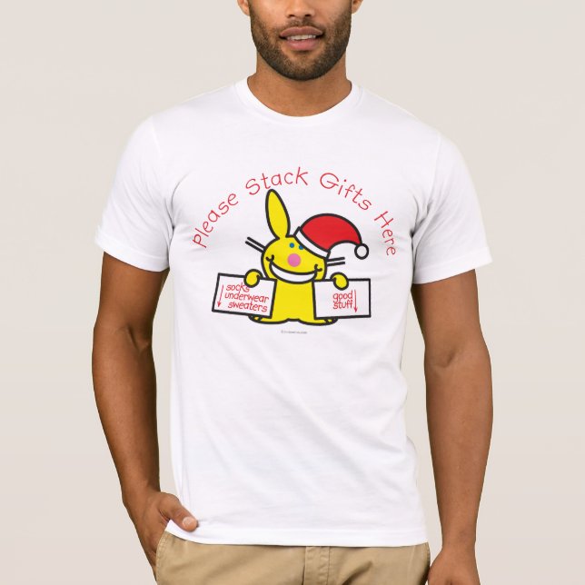 Camiseta Apile por favor los regalos aquí (Anverso)