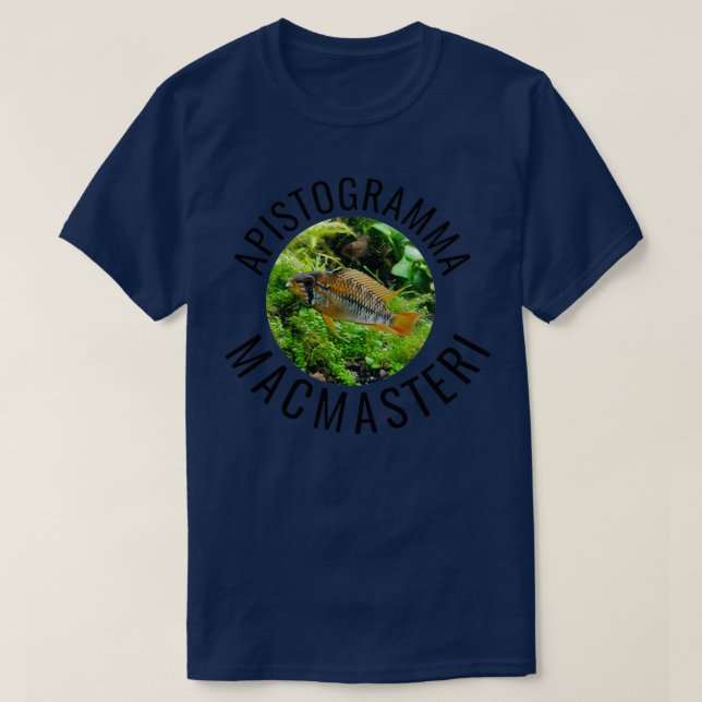 Camiseta Apistogramma Macmasteri Dwarf Cichlid Aquarium 1 (Diseño del anverso)
