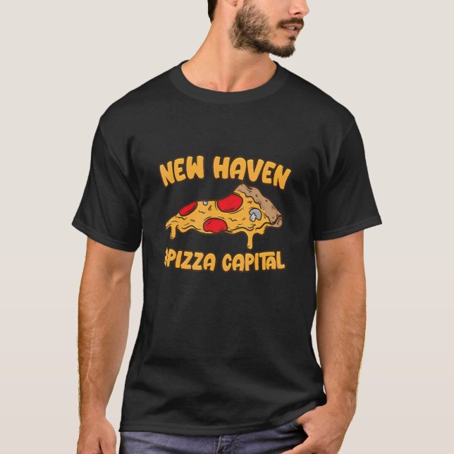 Camiseta Apizza Ct Pizza Capital Del Mundo New Haven Co (Anverso)