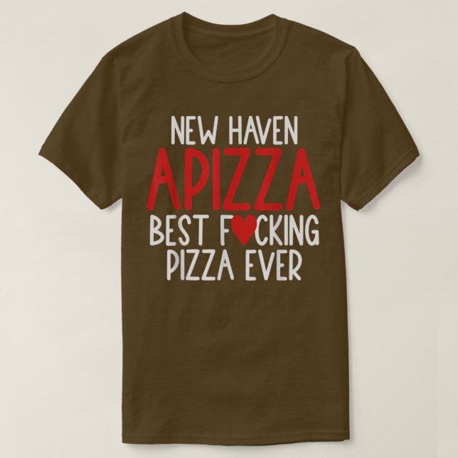 Camiseta Apizza New Haven Style Mejor Pizza Amantes Conecti (Diseño del anverso)