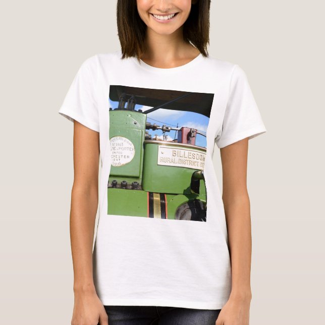 Camiseta Aplanadora de vapor antigua (Anverso)