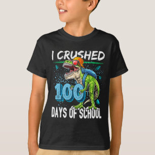 Camiseta Aplastado 100 Días De Escuela Para Profesora De Di
