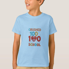 Camiseta Aplastados 100 días de escuela - Logro de los niño