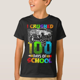 Camiseta Aplastados 100 Días De Niños Escolares 100 Días De