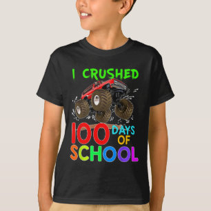Camiseta Aplastados 100 Días De Niños Monstruos Escolares