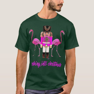 Camiseta aplastando a los navidades flamingo petcracker
