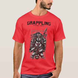 Camiseta Aplastando a Samurai Wolf, Spear, JiuJitsu, MMA, M