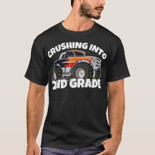 Camiseta Aplastando en el camión monstruo de segundo grado 