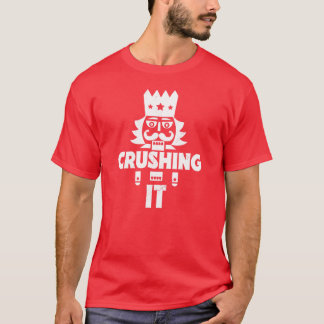 Camiseta Aplastándolo // Navidades graciosos