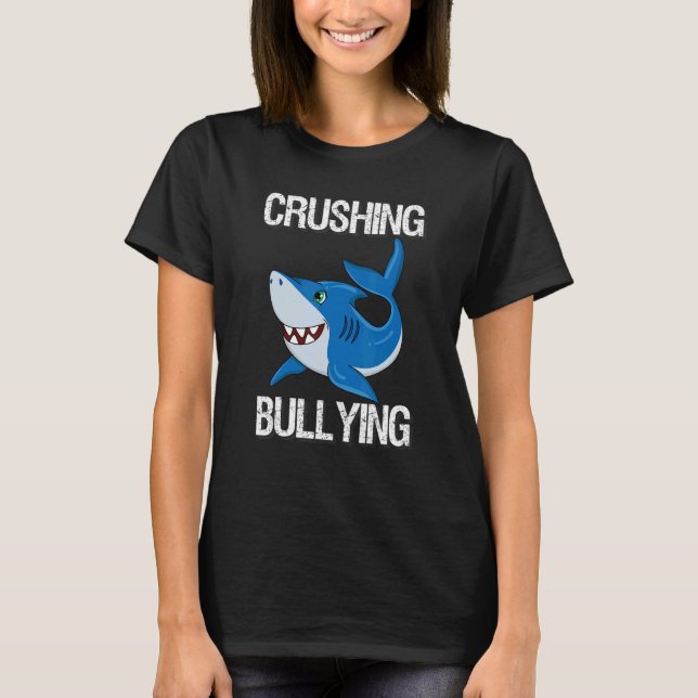 Camiseta Aplastante acoso en el Día de la Unidad del Tiburó (Anverso)
