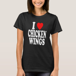 Camiseta Aplastante (Amo) Alitas de Pollo Aperitivo Favorit